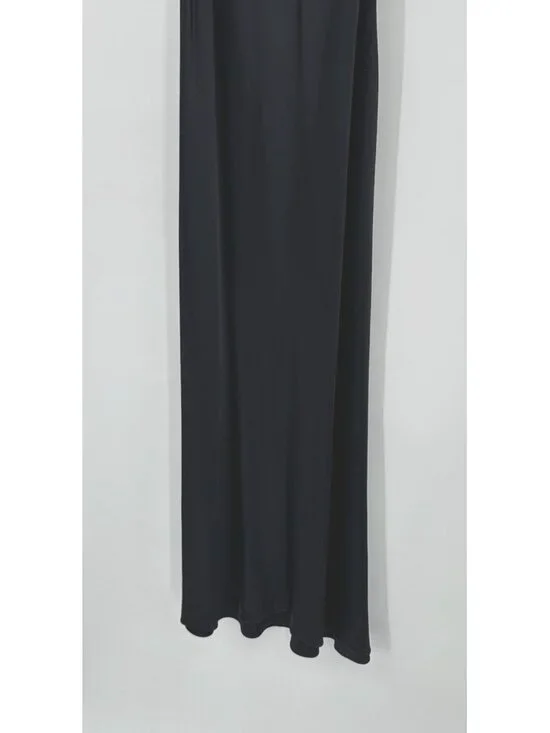 RAILS SOLENE DRESS black midi MEDIUM satin party sleeveless cutout slinky - Picture 8 of 14